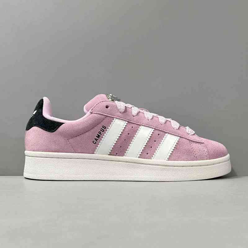 V版顶级 粉白HP6395  阿迪达斯三叶草Adidas Originals Campus 00s 防滑耐磨轻便低帮板鞋 女款 头层麂皮