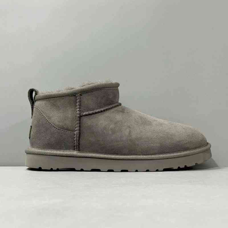 LZ版本 周冬雨mini-灰色1116109-GOA UGG 绒面其他 舒适简约 短筒 雪地靴 女款 灰色