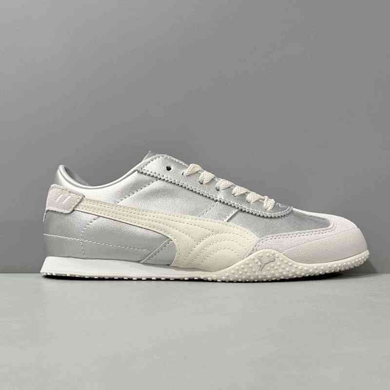 YH版本 UT-银色402186-06 PUMA Bela UT 时尚百搭 舒适防滑 低帮 生活体闲鞋 薄底鞋 男女同款 银色