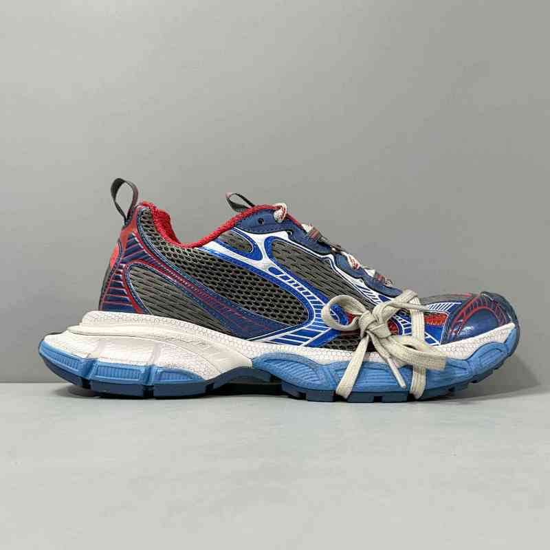 超神版本 蓝黑红734734W3XL51469 Balenciaga巴黎世家 3XL 圆头系带 低帮 老爹鞋