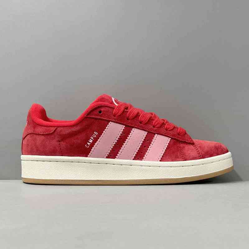 H1版本 红粉色H03477 阿迪达斯三叶草adidas originals CAMPUS 00s 00s 防滑耐磨 低帮 板鞋 男女同款 红粉色