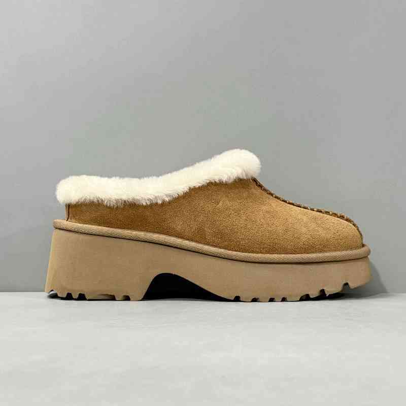 BK版本 厚底人鱼拖-黄色1162510-CHE UGG 时尚 舒适 简约 百搭包头拖鞋 女款 黄色