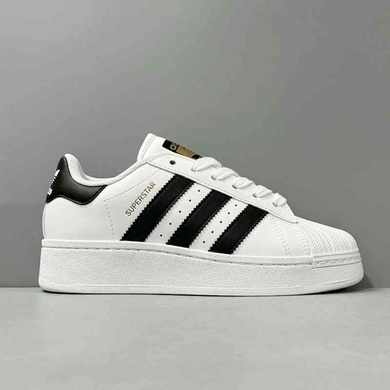 PP版本 金标白黑IF9995 阿迪达斯三叶草adidas originals Superstar Xlg 防滑 低帮 板鞋 男女同款