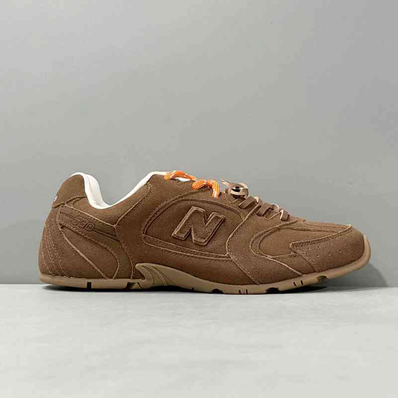 YH版本 反绒皮面-棕色 New Balance xMIU MIU缪缪 NB 530 圆头系带防滑 低帮 生活休闲鞋 男女同款