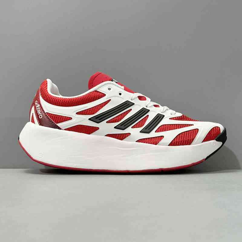 HG版本 红白色J10308 阿迪达斯三叶草adidas Adizero Aruku 舒适百搭 低帮 休闲跑步鞋男女同款 红白色