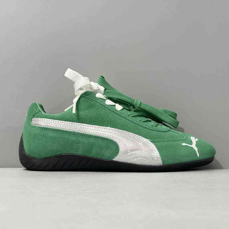 PP版本 绿色双鞋带 PUMA Speedcat The Open YY 舒适 耐磨 低帮 生活休闲鞋 男女同款