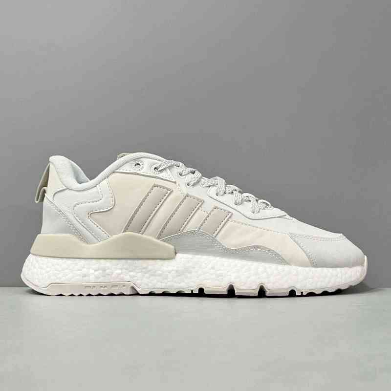 CG版本 白色FZ3660 阿迪达斯三叶草adidas originals Nite Jogger winterized 织物合成革网布皮革 运动 减震透气 低帮 生活休闲鞋 男女同款 白