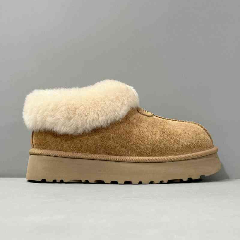 LZ版本 厚底塔次特-粟色1134610H-CHE UGG 保暖 舒适一脚蹬包头 及踝 雪地靴 女款 栗色