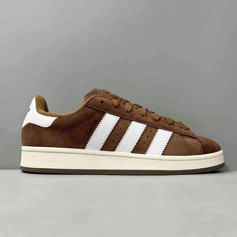V版顶级 棕白GY6433 三叶草阿迪达斯Adidas originals Campus 00s 防滑耐磨低帮板鞋 男女款