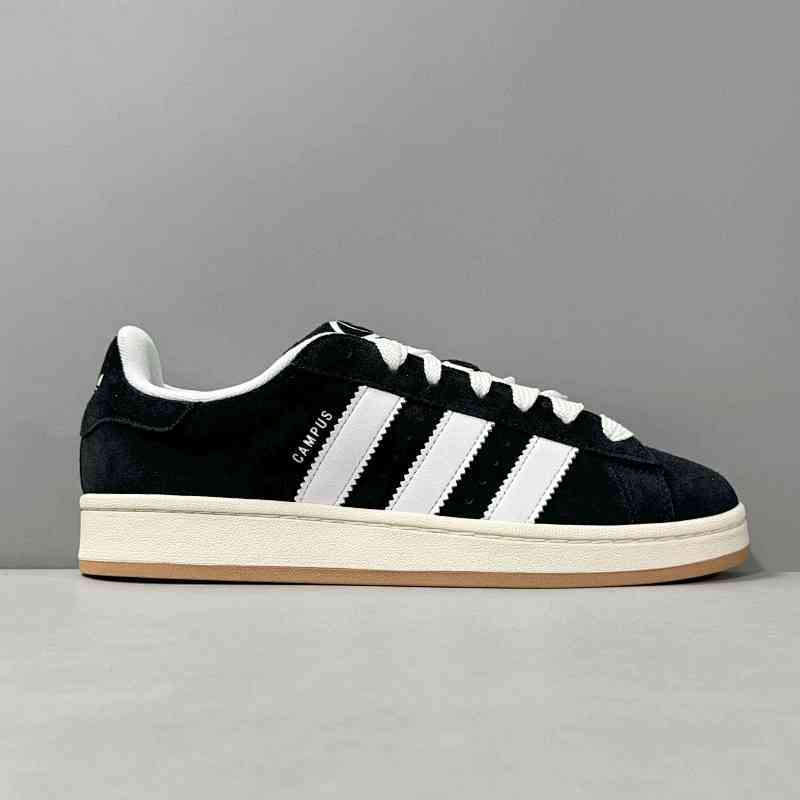 V版顶级 黑白生胶HQ8708 阿迪达斯 三叶草 Adidas originals Campus 00s 防滑耐磨低帮板鞋 男女款