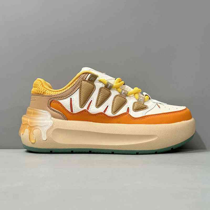 BK版本 白橙F12W431212FPD FILA斐乐 CARROT 2 萝卜鞋2.0 舒适百搭 时尚潮流 防滑耐磨 低帮 板鞋 女款 白橙