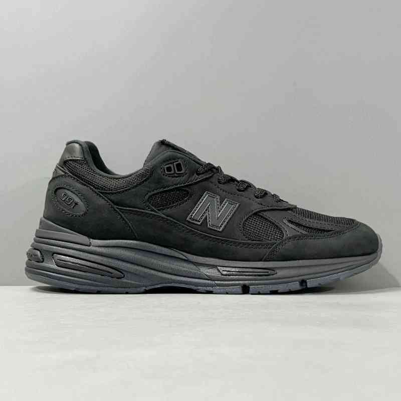 总裁版本 石岛联名黑U991SK2 STONE ISLAND xNew Balance NB 991 v2 时尚百搭防滑耐磨 低帮跑步鞋 男女同款 黑色