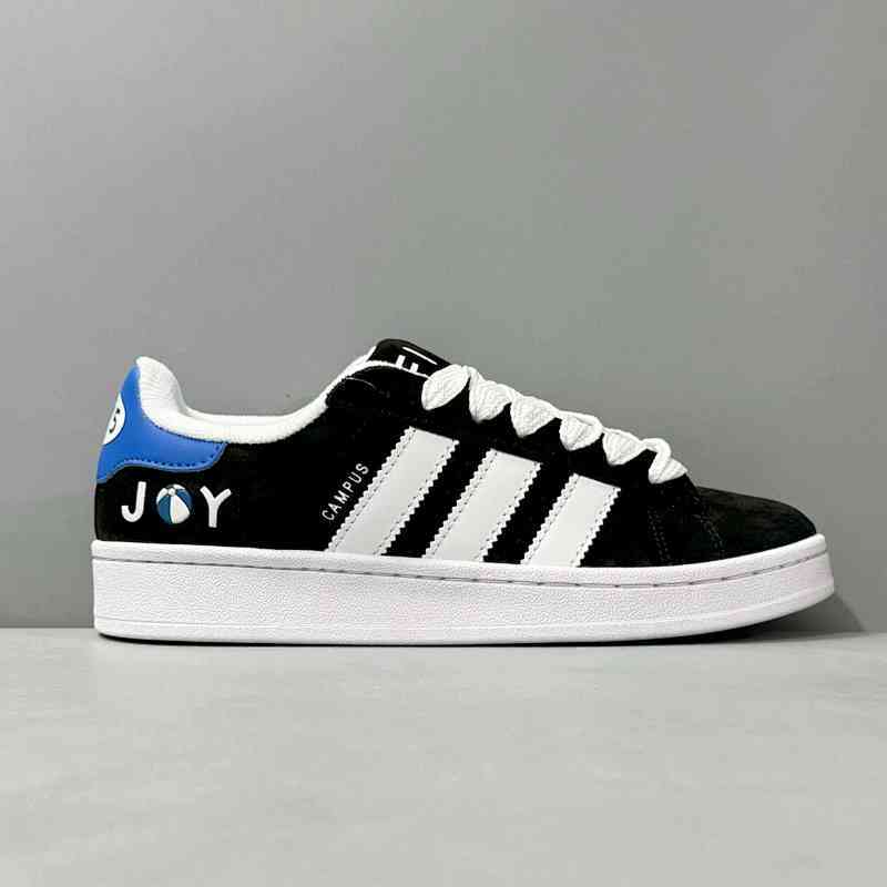 H1版本 黑蓝白ID7716 阿迪达斯 三叶草 Adidas originals Campus 00s 防滑耐磨低帮板鞋 男女款