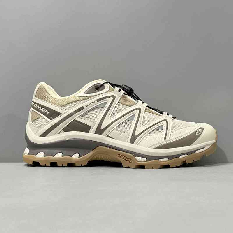 BK版本 XT-Q 绿X 米灰色475413 SALOMON萨洛蒙 XT-Quest 系带平跟圆头减震耐磨防滑 低帮 休闲跑步鞋 男女同款 米灰色灰褔色胡椒白