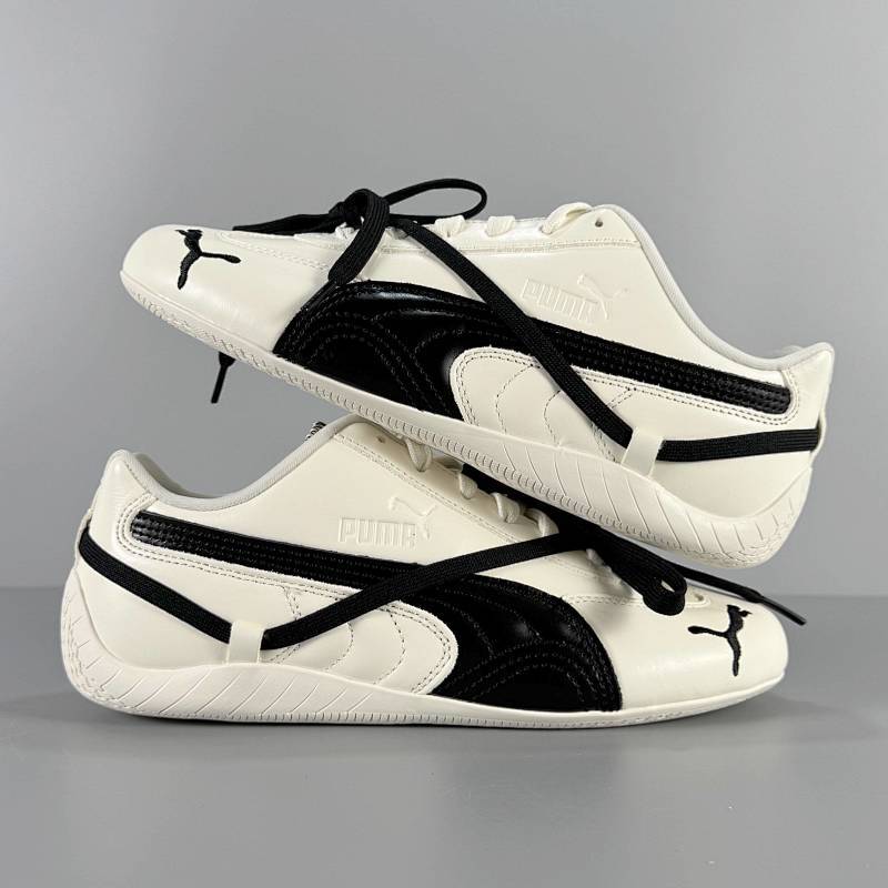 V版顶级 Rosé联名 白色404390-01 Rose xPUMA彪马 Speedcat 系列 情侣 薄底赛车 德训双鞋带 舒适百搭 生活休闲鞋 男女同款 白色 彪马赛车鞋Speed Cat系列