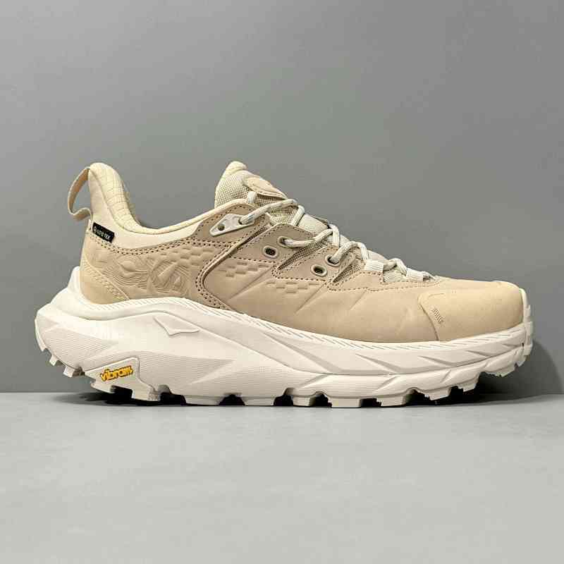 DS纯原版本 卡哈2代-卡其色1130530-SSEG HOKA ONE ONE Kaha 2 Low GTX 皮革 防滑耐磨 低帮 户外功能鞋 男女同款 卡其色
