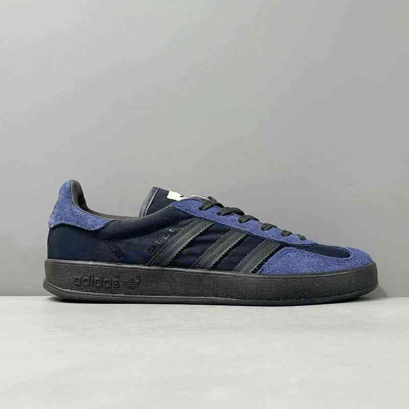 LZ版本 GZ海军蓝/网纱IH9986 阿迪达斯三叶草Hikari Shibata x adidas originals GAZELLEINDOOR 舒适百搭 防滑耐 低帮 板鞋 男女同款 海军蓝