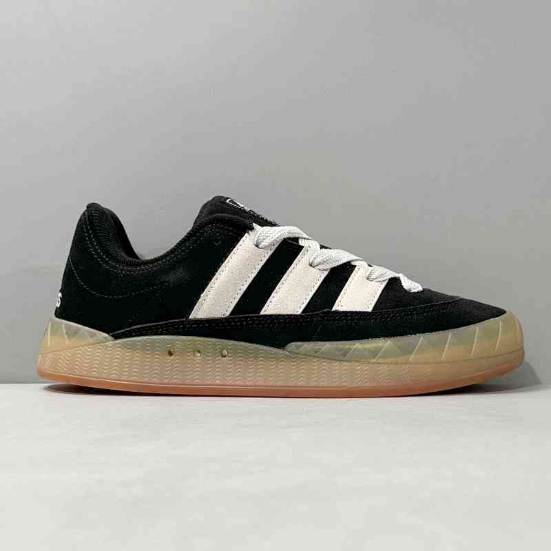 HX版本 黑生胶IE2224 复古鲨鱼面包鞋 板鞋阿迪达斯 三叶草 Adidas Originals Adimatic 轻便耐磨低帮运动休闲鞋板鞋 男女款