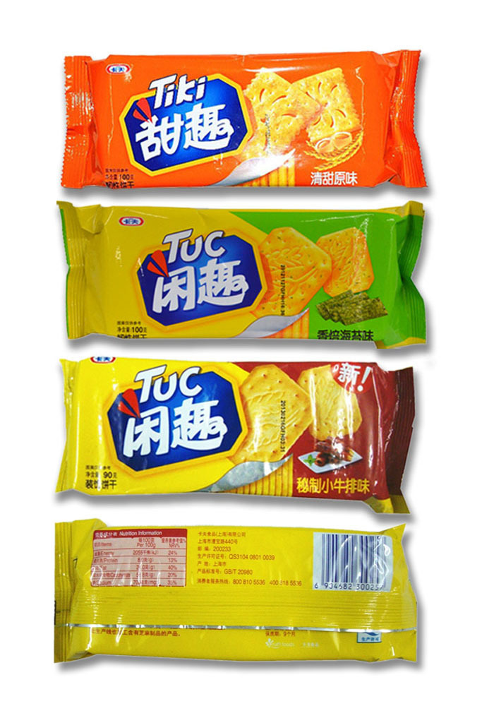 90g卡夫闲趣/甜趣韧性饼干 秘制小牛排味/香焙海苔味/清甜原味