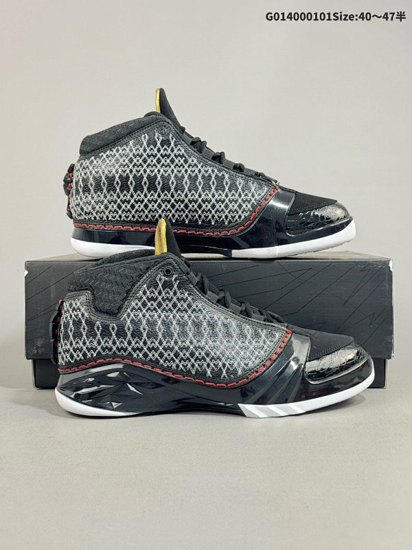 40040-47.5半 Air Jordan 23 "Black Stealth" 高帮 黑色 AJ23货号318376-001