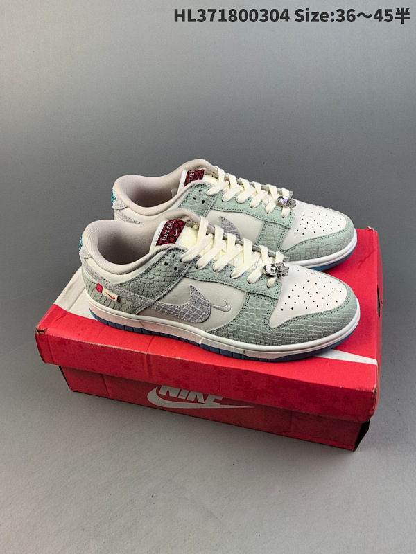 180 Nike SB Dunk Low龙年青绿米白蓝珠宝 独家版型蒸餾加工帶货号FZ5065-111  编码HL371800304 Size:3645半