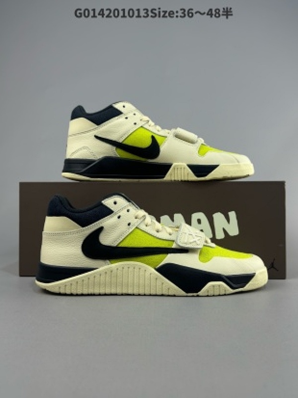 Travis Scott x Air Jordan Cut The Check "Bright Cactus" 低帮货号FZ8117-102