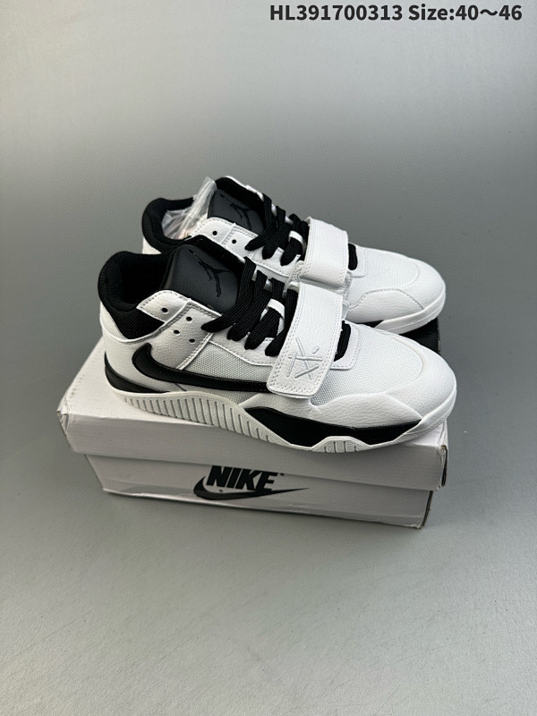 170 Travis Scott x Air Jordan Executive The Check 白黑熊猫倒勾 货号FZ8117-002 编码 HL391700313 Size:4046