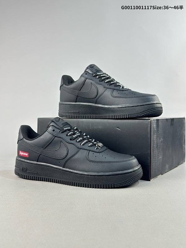 10036-46半 耐克Nike AIR FORCE 107 空军一号低帮百搭休闲运动板鞋货号CW2288-001