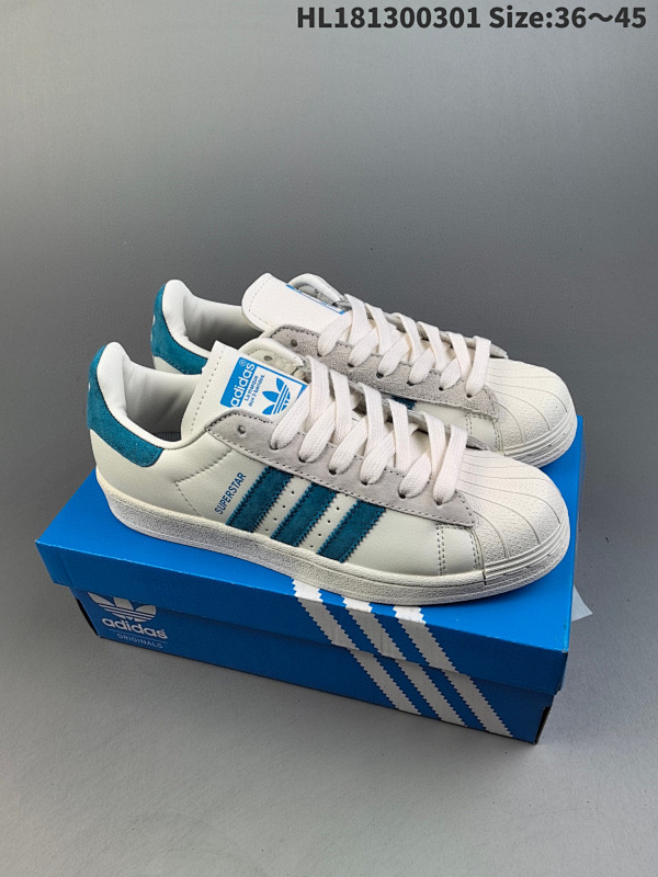130 真标阿迪达斯 三叶草 Adidas superstar Pro Model 真标头层皮 贝壳头经典高帮板鞋 FV5723 HL181300301 Size:3645