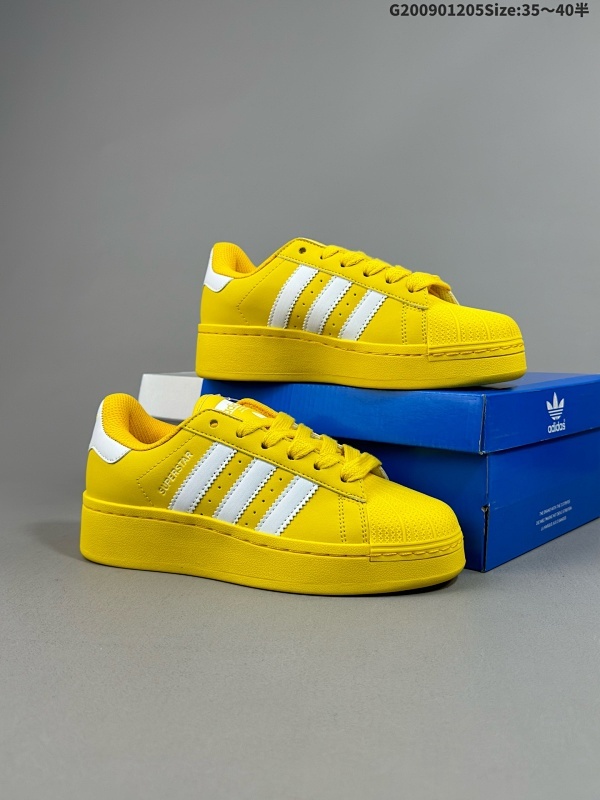 9035-40半 Adidas Originals Superstar XLG 贝壳头系列低帮厚底松糕经典百搭休闲运动板鞋 货号:IE2986