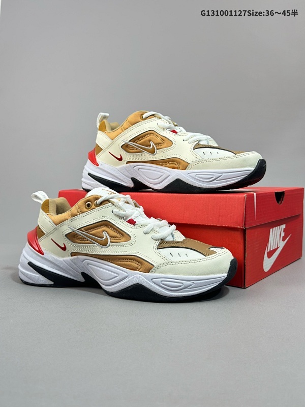 10036-45半 耐克 Nike M2K Tekno 男女子运动鞋厚底老爹鞋经典复古休闲慢跑鞋货号AV4789-102