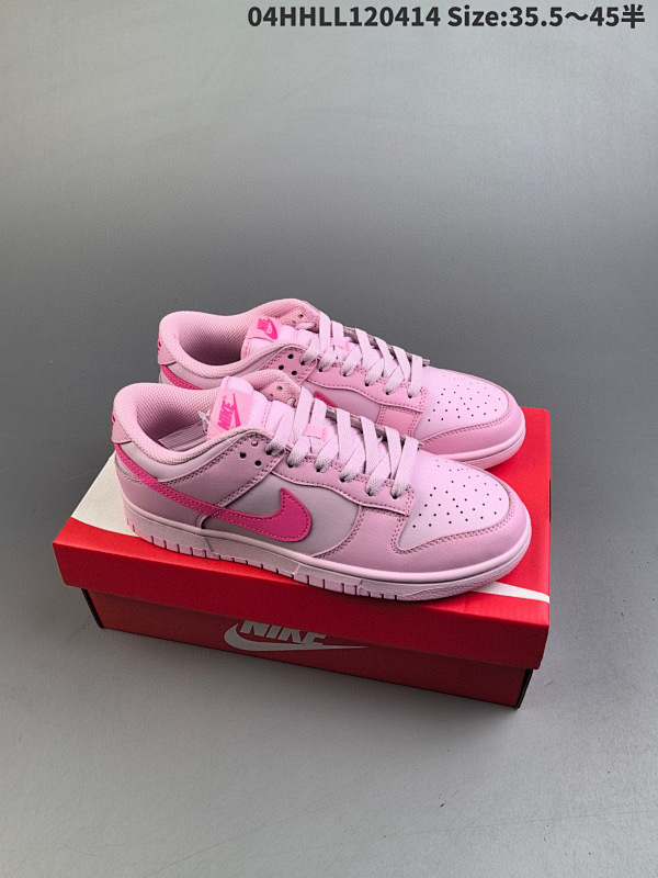 140真标带半码 Nike Dunk Low "Triple Pink" 耐克 SB 低帮04HHLL120414 Size:35.545半货号DH9765-600