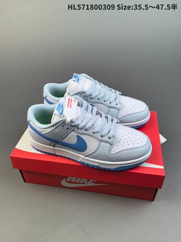 180  Nike Dunk Low Blue Tint 浅蓝白 史诗福利 头层版本 正确低趴鞋头细节HL571800309 Size:35.547.5半货号DD1873-400