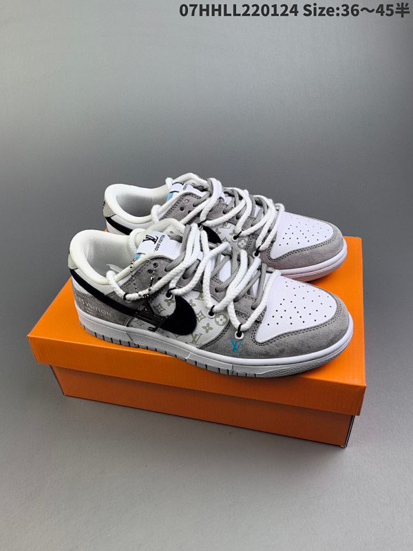 270公司级 头层定制球鞋 Louis Vuitton x Nike SB Dun07HHLL220124 Size:3645半货号FC1688-176