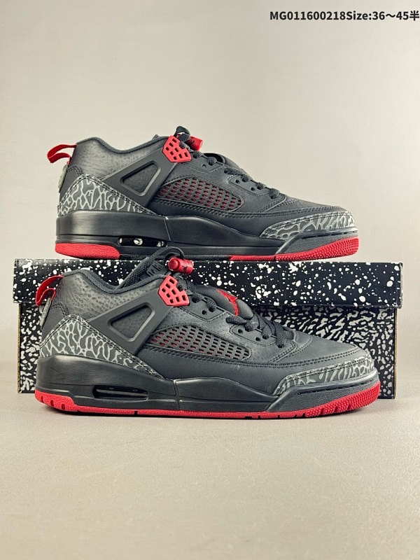 16036-45半 Air Jordan 3.5 Spizike Low "Black Rred" 低帮 黑红货号FQ1759-006