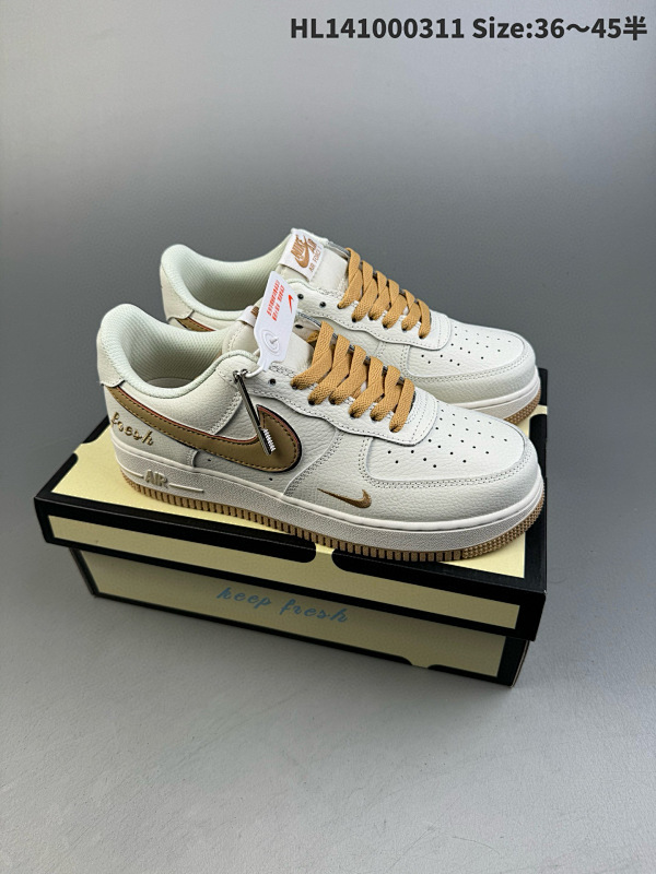 100 耐克Nike Air Force 1 Low  空军一号低帮百搭休闲运动板鞋货号BM1996-055 编码 HL141000311 Size:3645半