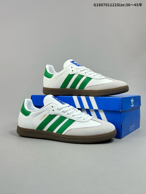 7036-45半 性价比版本阿迪达斯 德训鞋 ADIDAS ORIGINALS SAMBA OG SHOES 经典运动鞋小白鞋T头鞋男女板鞋货号IG1024