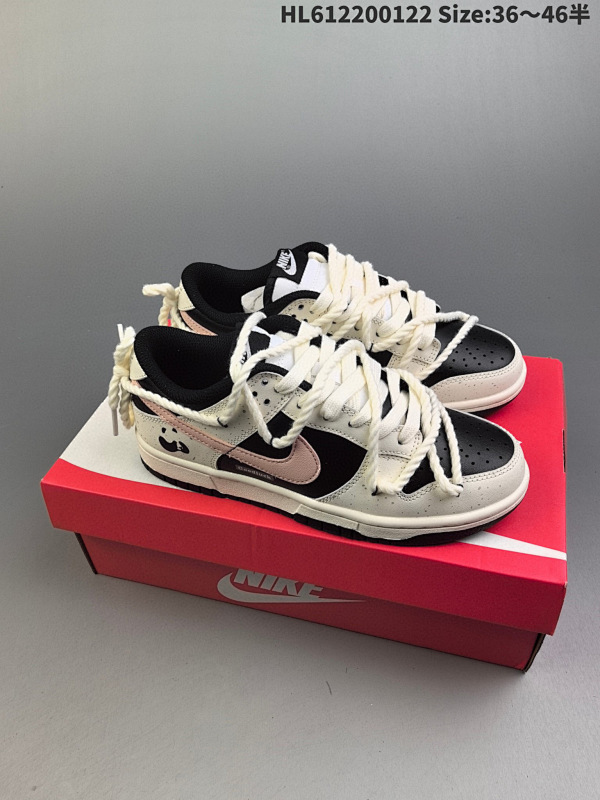 220 公司级Nike SB Dunk Low 解构抽绳鞋带 公司级出品 极力推荐 原装头层材料货号CW1590-100 ID:HL612200122 Size:3646半