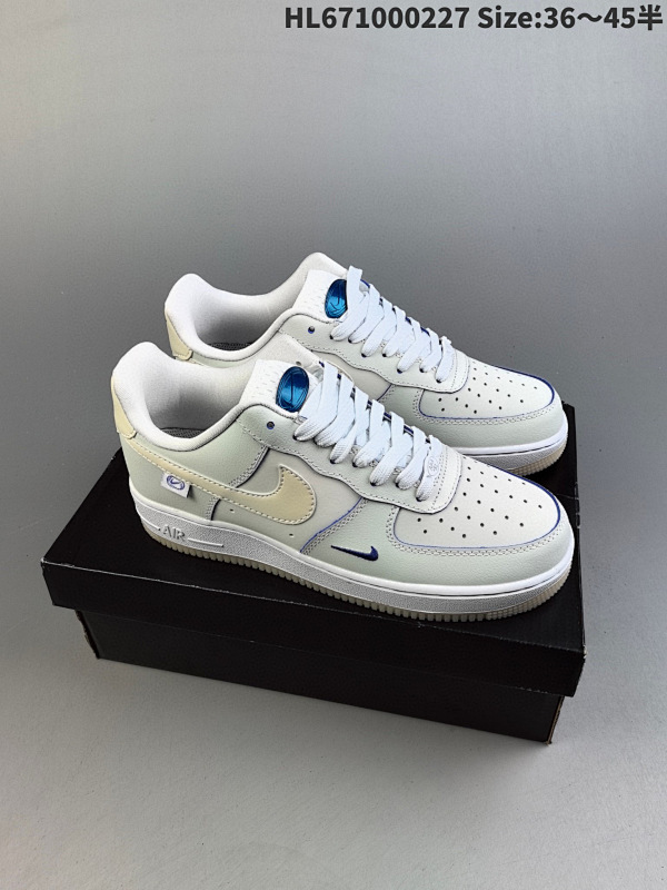 100 耐克Nike Air Force 1 Low  空军一号低帮百搭休闲运动板鞋货号FB1839-111 ID:HLHL671000227 Size:3645半