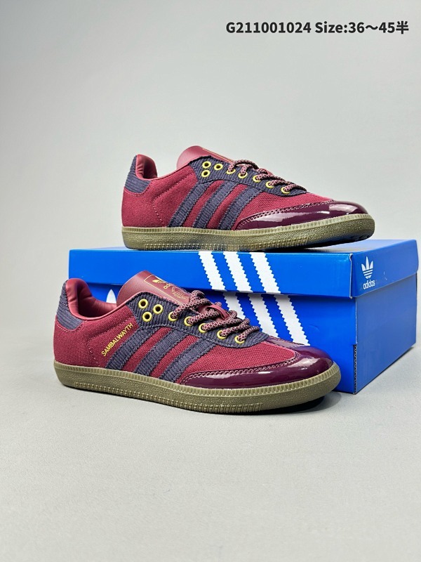 阿迪达斯三叶草Adidas Originals Samba OG 桑巴舞系列绅士德训足球风百搭低帮休闲运动板鞋 货号:IH5187