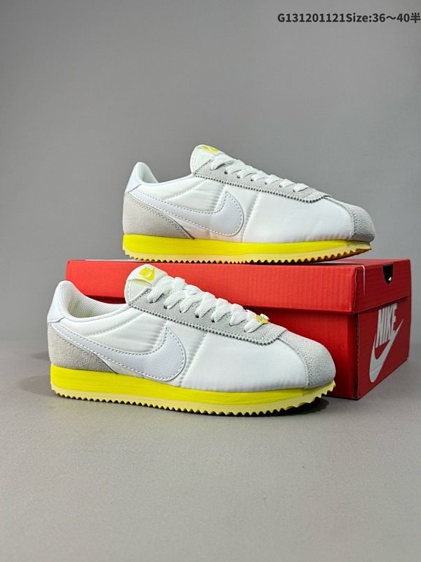 12036-40半 Nike Classic Cortez Nylon Pren耐克经典轻便舒适男子阿甘鞋休闲跑步鞋运动鞋货号:HF6410-118