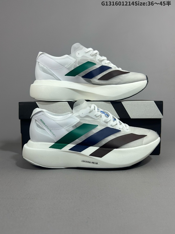 16036-45半 公司级阿迪达斯 ADIDAS ADIZERO EVO SL 运动舒适防滑耐磨 低帮跑步鞋货号JQ3642