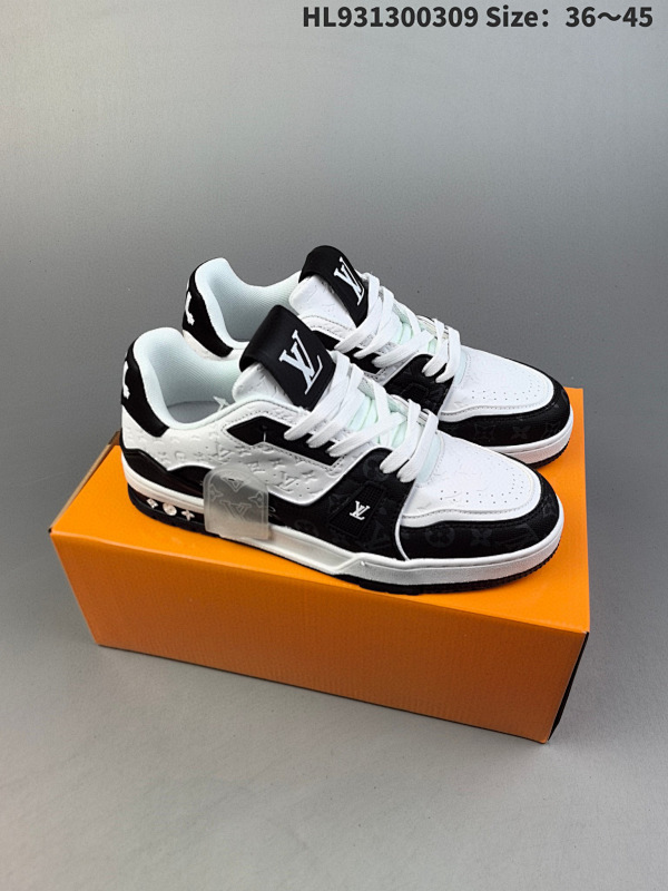 130 全新LV路易威登Louis Vuitton Trainer Sneaker Low休闲运动文化百搭板鞋  ID:HL931300309 Size3645