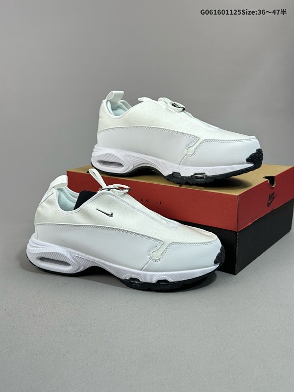 16036-47半 CDG x Nike Air Max Sunder Max SP 熊猫 织物二层绒面皮皮革 潮流运动 防滑耐磨轻便 低帮 生活休闲鞋货号ST6636-005