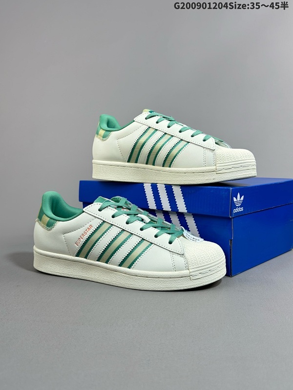 9035.5-45半 公司级阿迪达斯Adidas三叶草 Originals Superstar贝壳头系列低帮经典百搭休闲运动板鞋 货号:IE2931