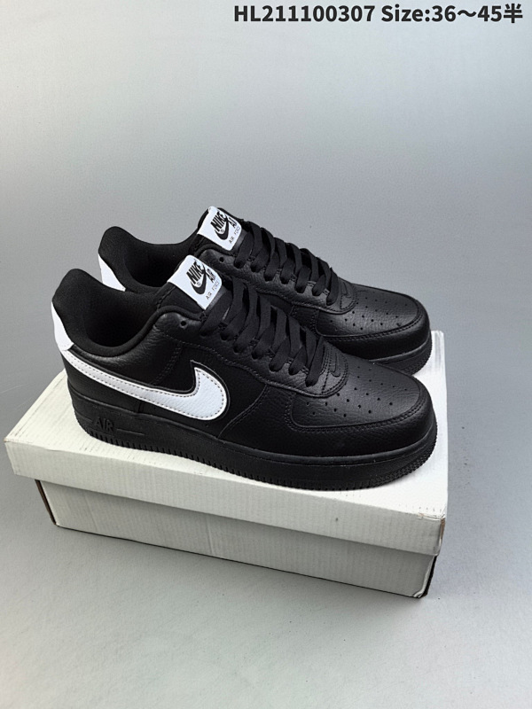110 真标耐克Nike Air Force 1 Low  空军一号低帮百搭休闲运动板鞋ID:HL211100307 Size:3645半货号CQ0492-001