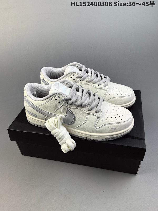 240 耐克 Nike Dunk Low 复古滑板鞋采用天然皮革经久耐穿货号RM2308 238 编码HL152400306 Size:3645半