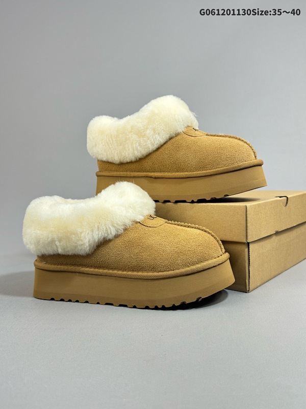 12035-40 UGG 绒面 英伦风厚底增高柔软舒适 日常通勤 加绒保暖 雪地靴W/塔茨特