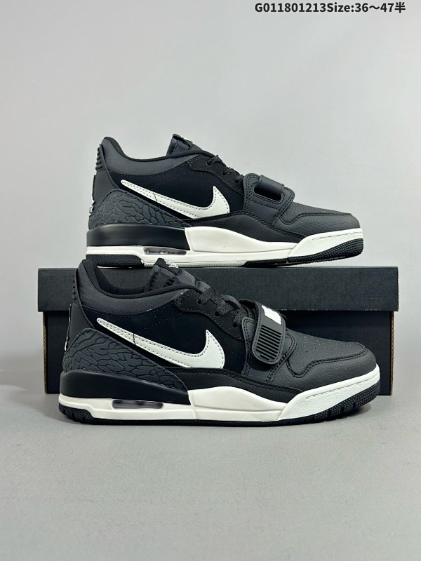 18036-47.5半    Air Jordan Legacy 312 Low 低帮 黑白 AJ312 乔丹312代 aj312 乔312 低邦 黑白 乔丹篮球鞋货号CD7069-001