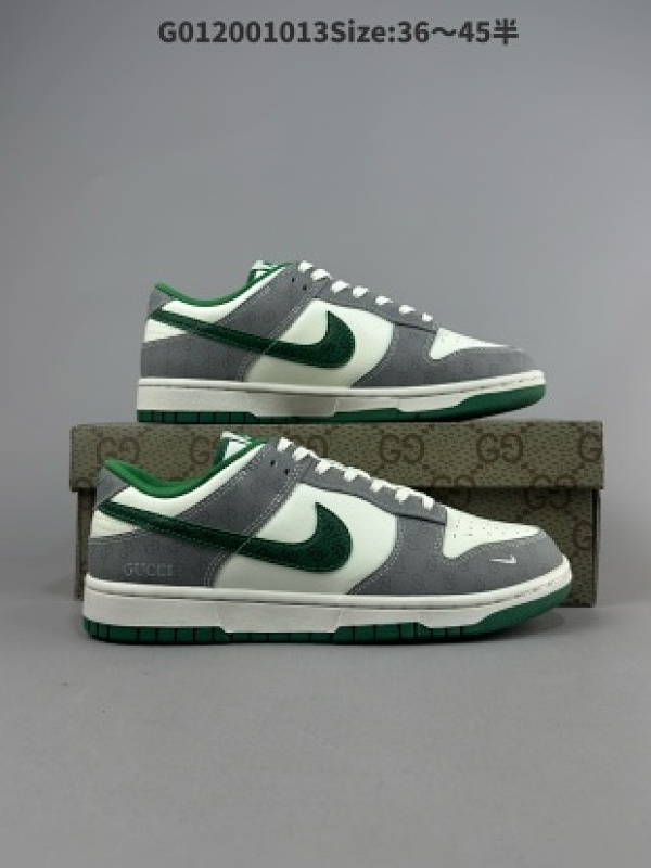 Gucci x Nike Dunk SB Low 古驰古奇 x 耐克 SB 低帮 联名灰白绿 货号SF1588-134